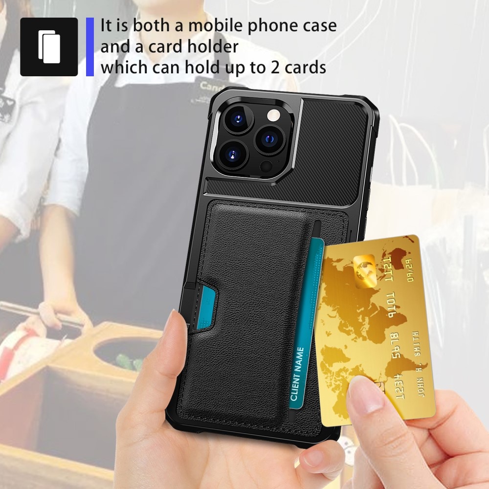 Tough Card Case iPhone 15 Pro Max svart