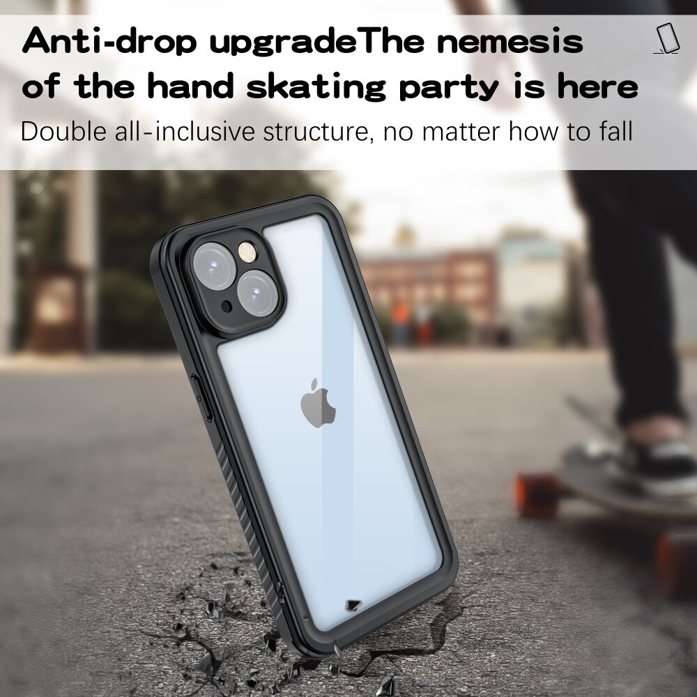 Vattentätt Skal iPhone 15 transparent