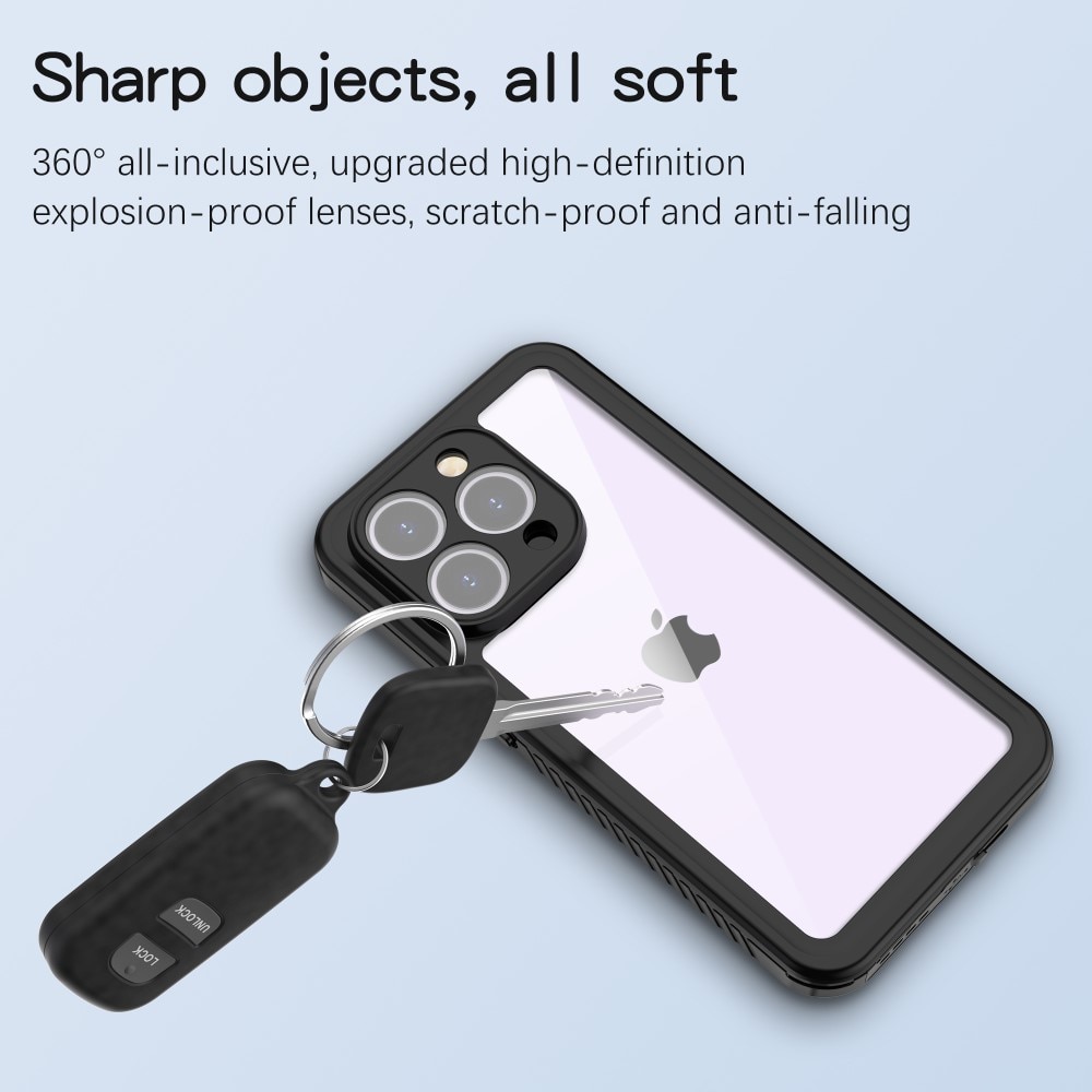 Vattentätt Skal iPhone 15 Pro Max transparent