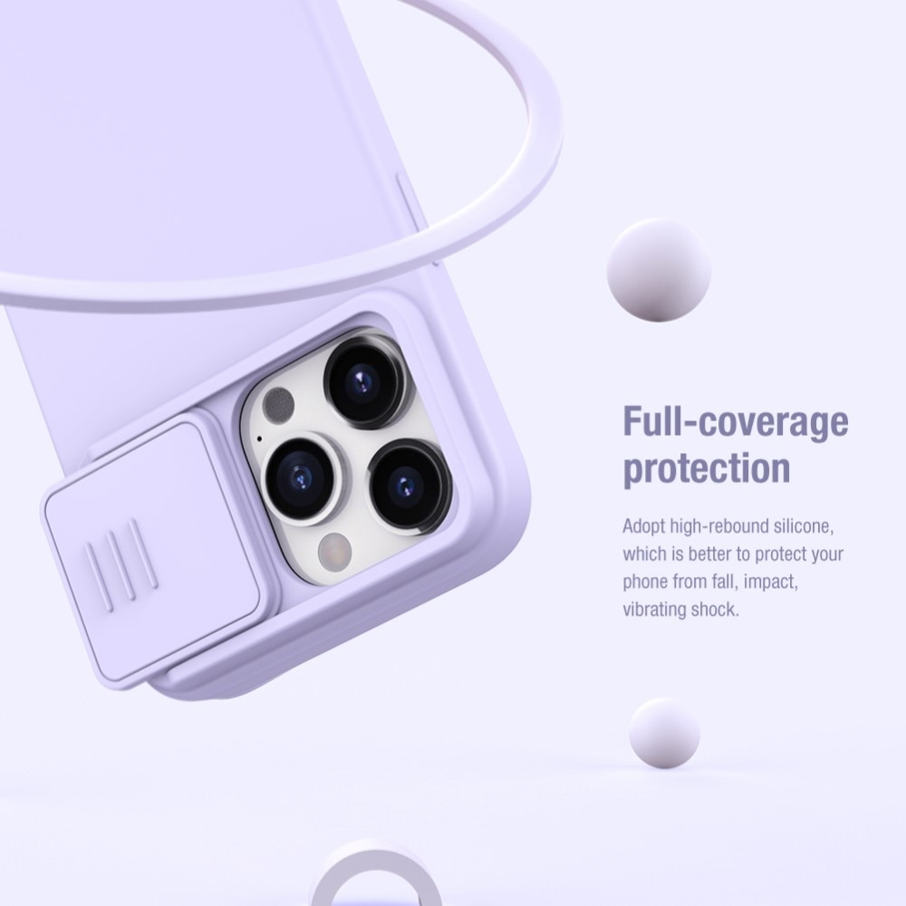 Soft CamShield Skal iPhone 15 Pro lila