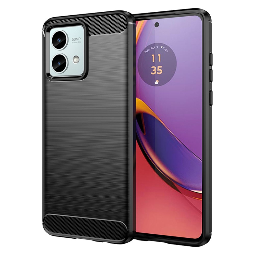 Motorola Moto G84 Skal TPU Brushed Svart