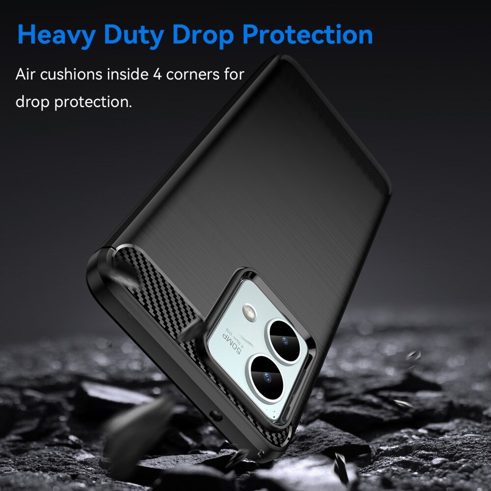 Motorola Moto G84 Skal TPU Brushed Svart