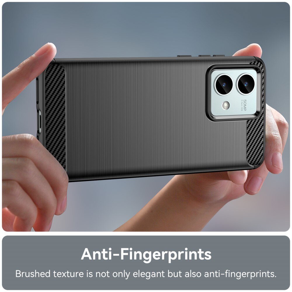 Motorola Moto G84 Skal TPU Brushed Svart