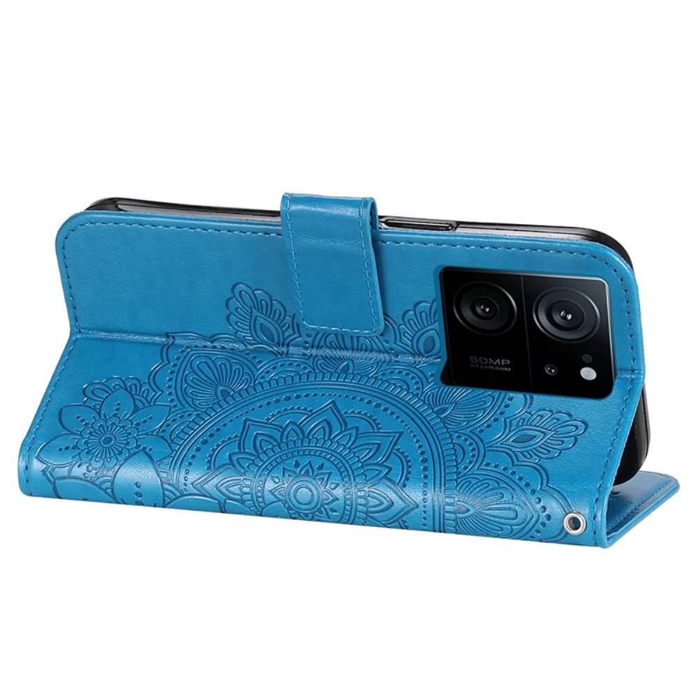 Läderfodral Mandala Xiaomi 13T blå