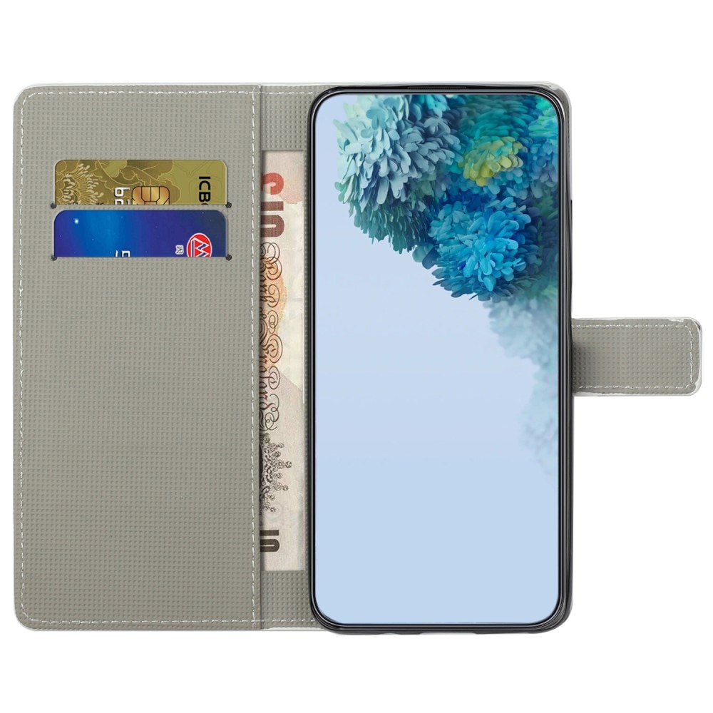 Plånboksfodral Samsung Galaxy A15 svart fjäril