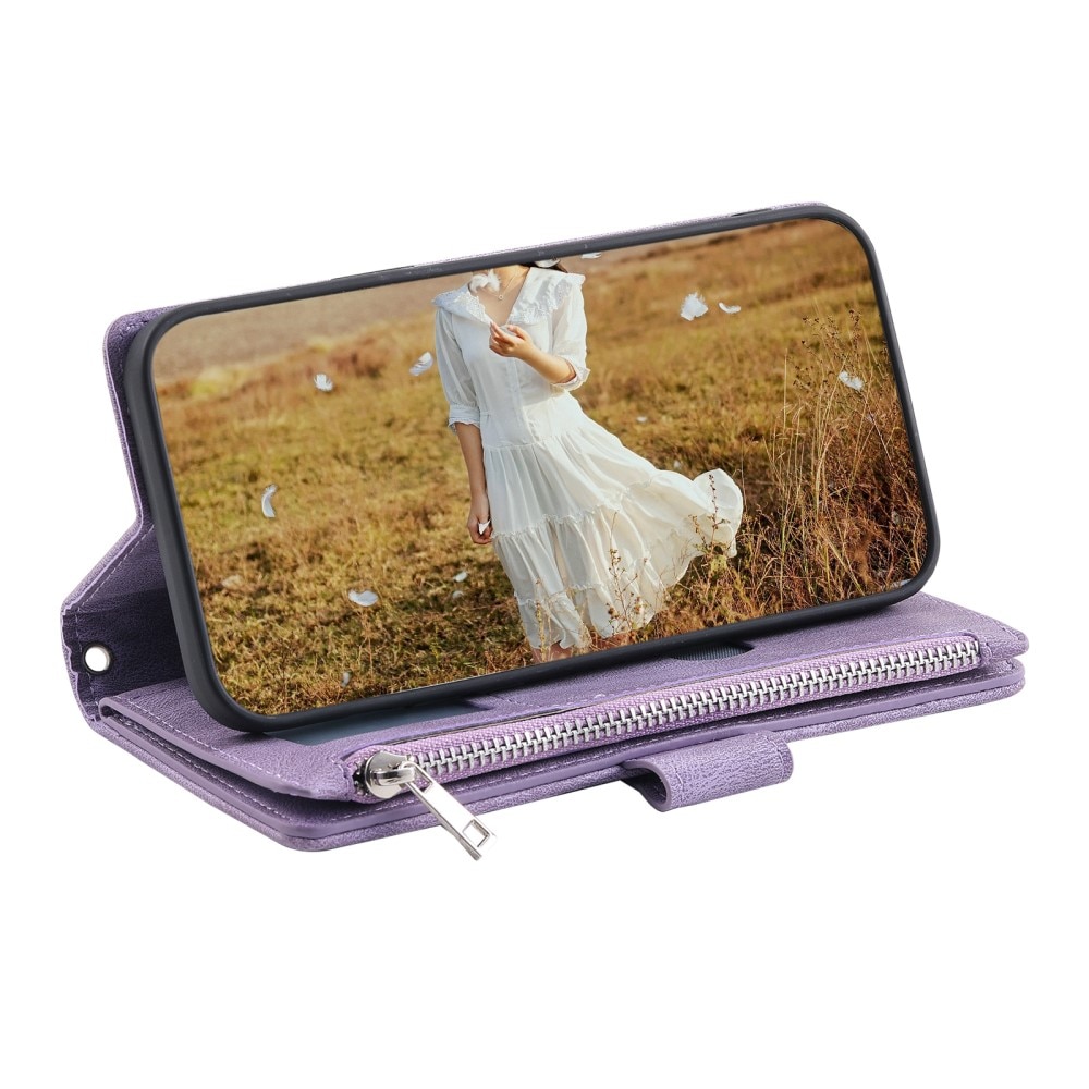 Plånboksväska Samsung Galaxy A15 Quilted lila