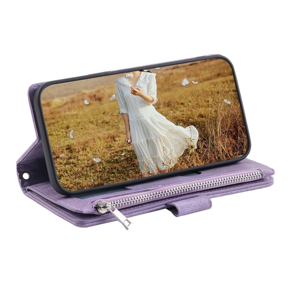 Plånboksväska Samsung Galaxy A15 Quilted Lila