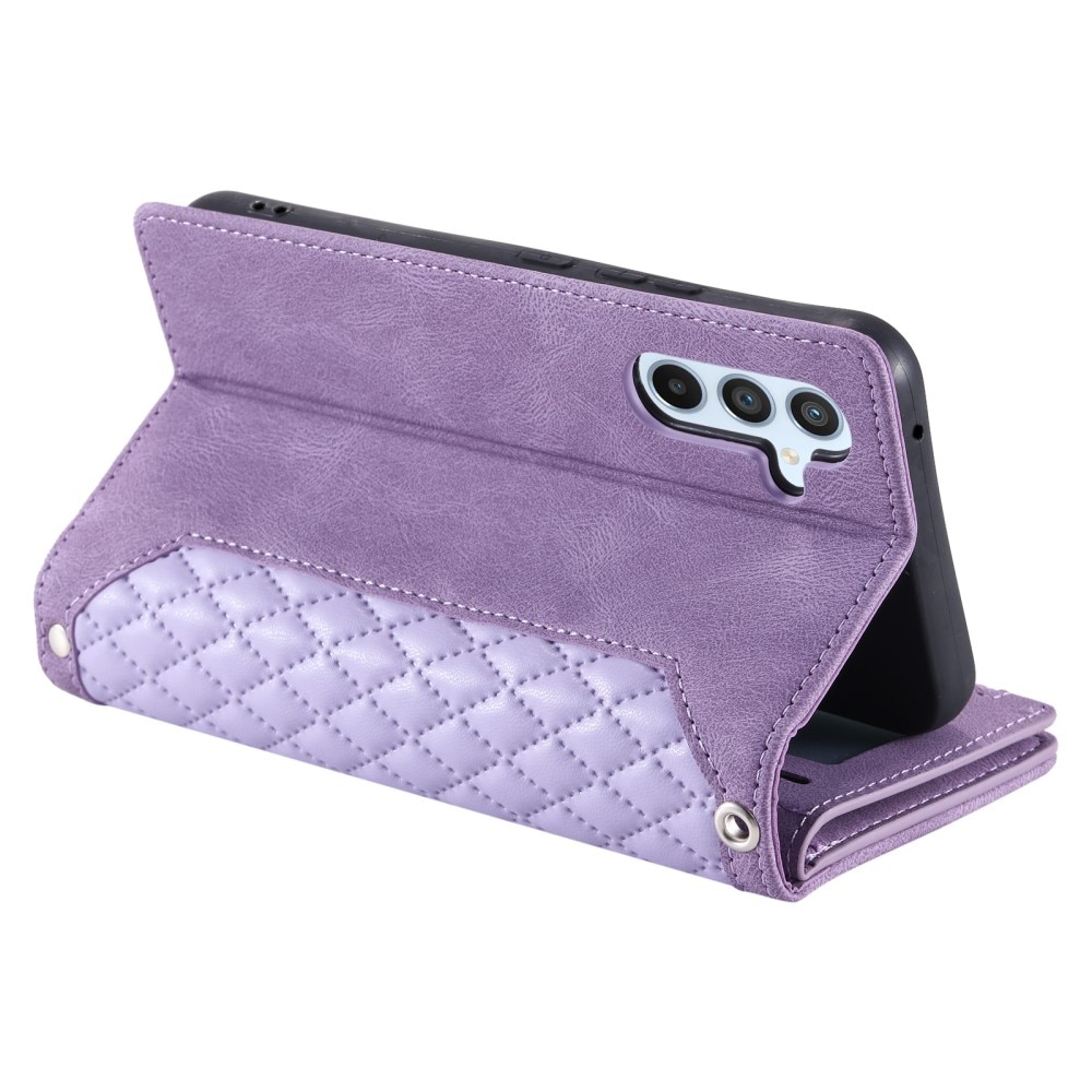 Plånboksväska Samsung Galaxy A15 Quilted Lila