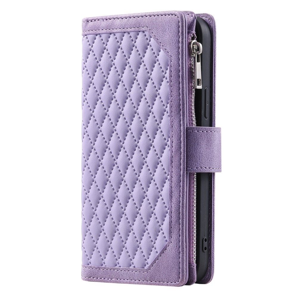 Plånboksväska Samsung Galaxy A15 Quilted Lila