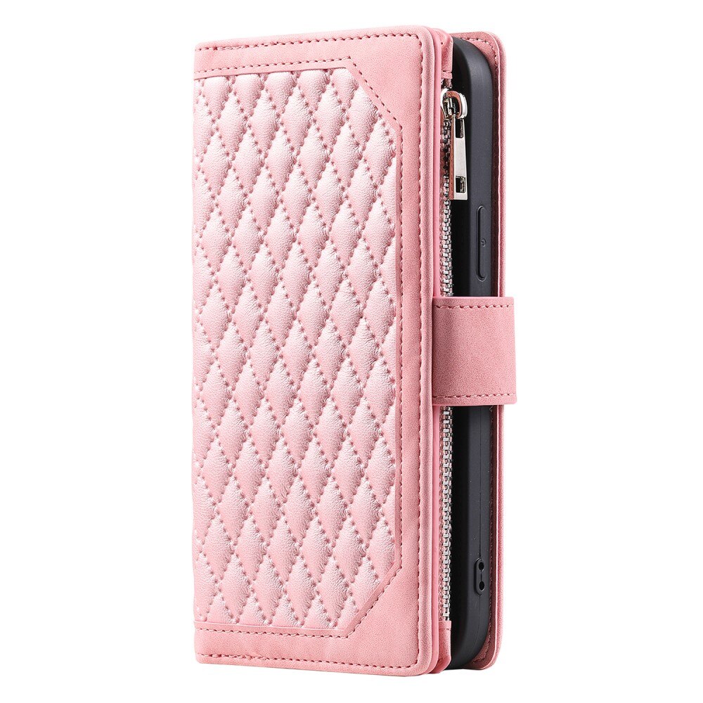 Plånboksväska Samsung Galaxy A15 Quilted rosa