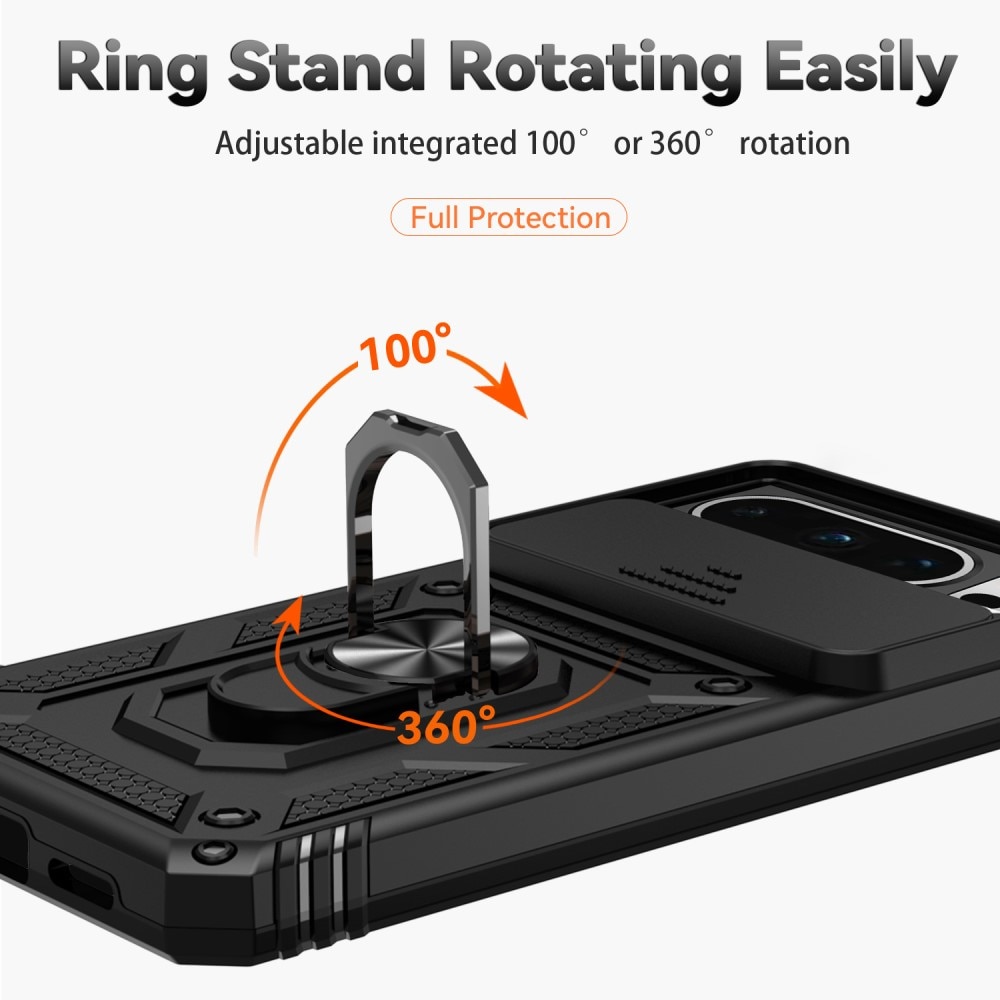 Hybridskal Ring + Kameraskydd Google Pixel 8 Pro Svart