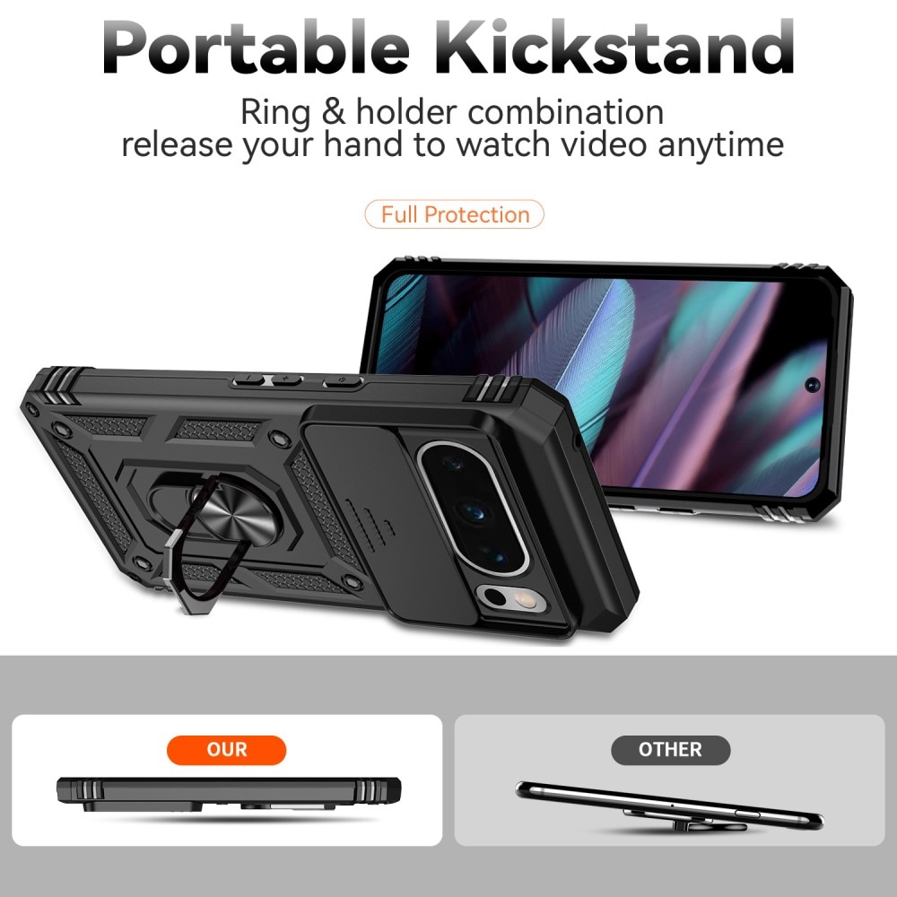 Hybridskal Ring + Kameraskydd Google Pixel 8 Pro Svart