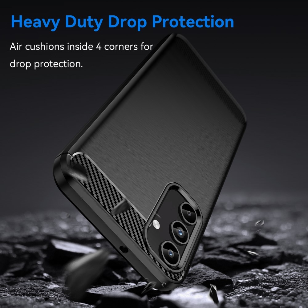 Samsung Galaxy A15 Skal TPU Brushed Svart