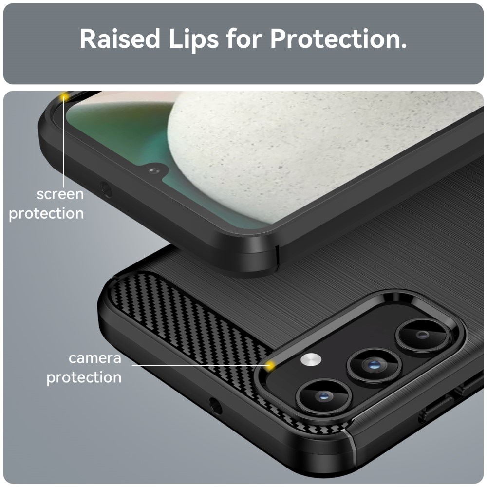 Samsung Galaxy A15 Skal TPU Brushed Svart