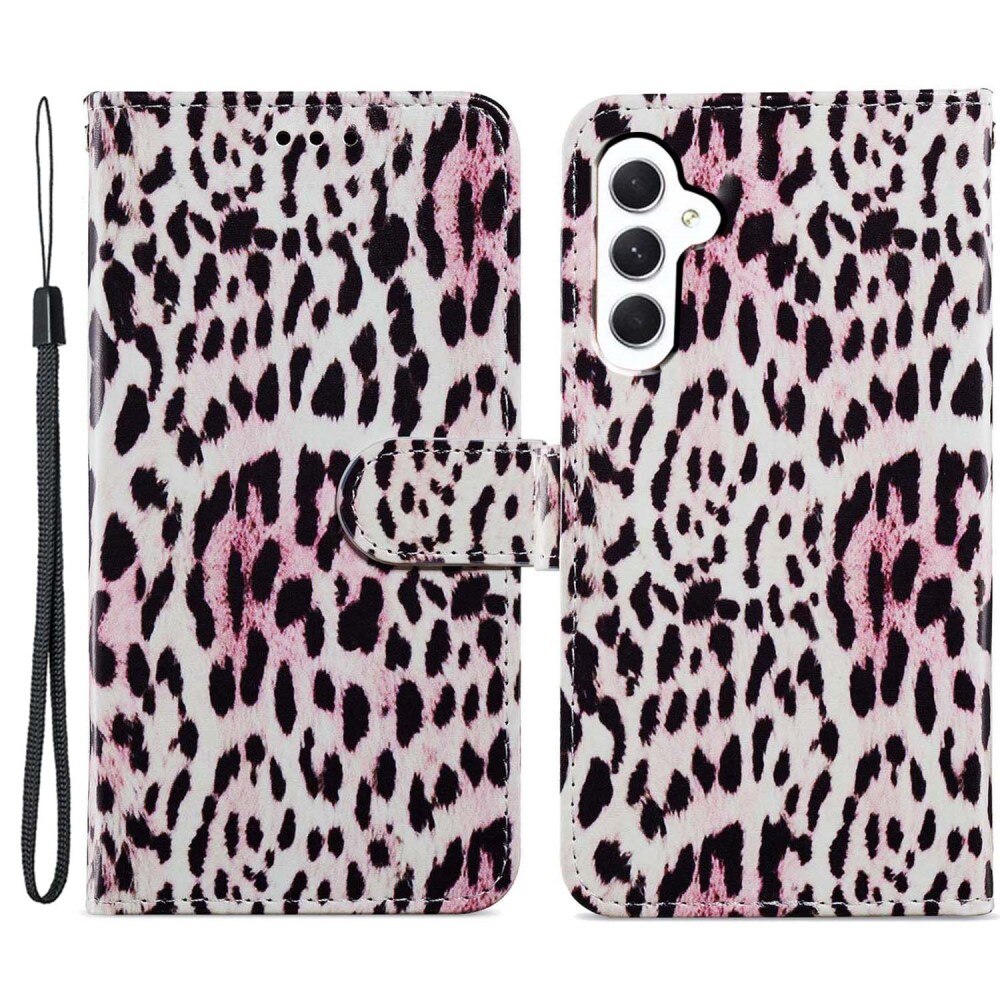 Mobilfodral Samsung Galaxy A15 rosa leopard