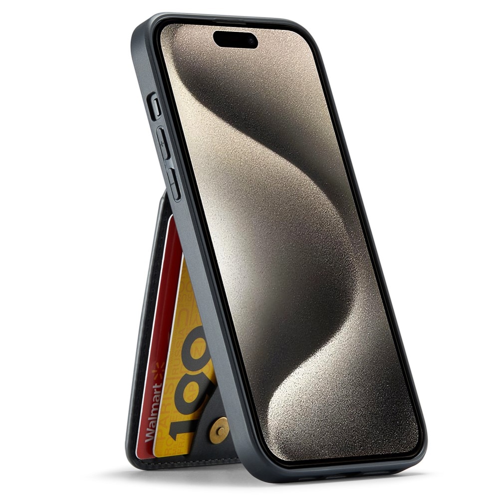 Multi-slot Skal RFID iPhone 15 Pro svart
