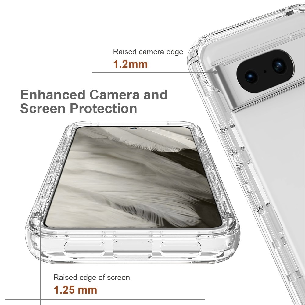 Full Cover Skal Google Pixel 8 transparent