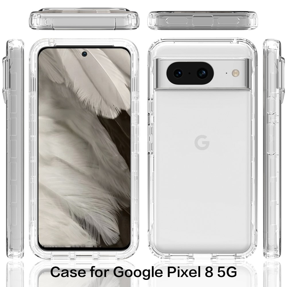 Full Cover Skal Google Pixel 8 transparent