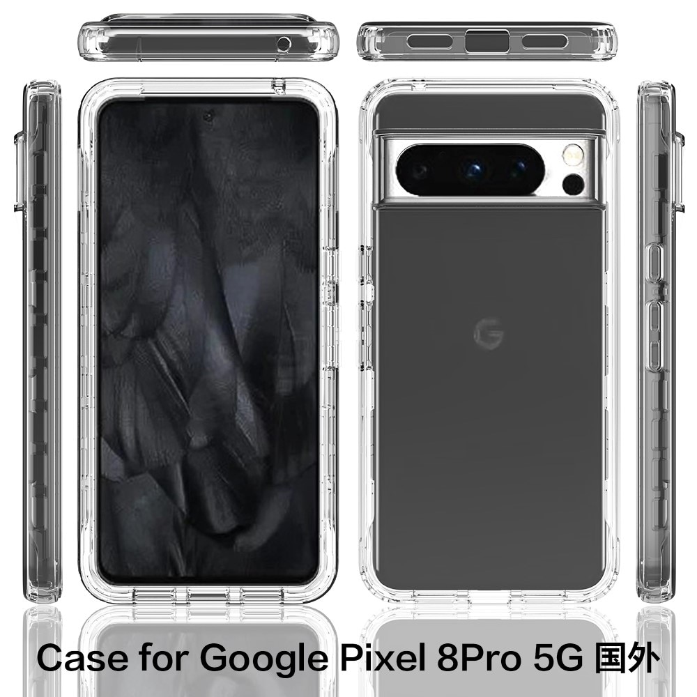 Full Protection Case Google Pixel 8 Pro transparent