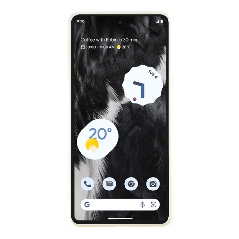 Stöttåligt Skal TPU Google Pixel 8 Vit