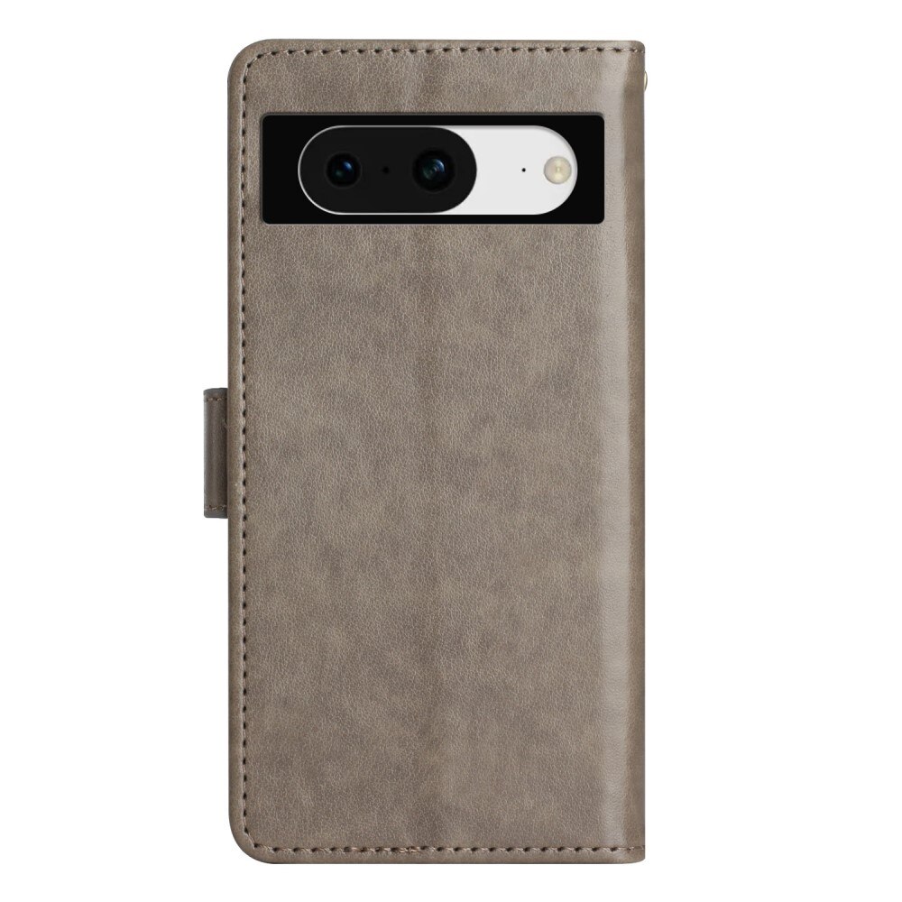 Läderfodral Fjärilar Google Pixel 8 Grå