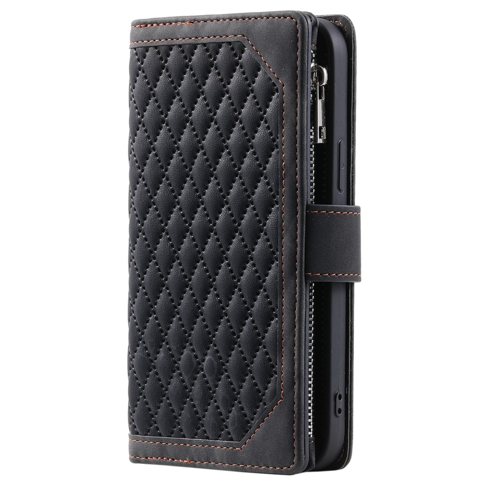 Plånboksväska Samsung Galaxy S24 Plus Quilted Svart