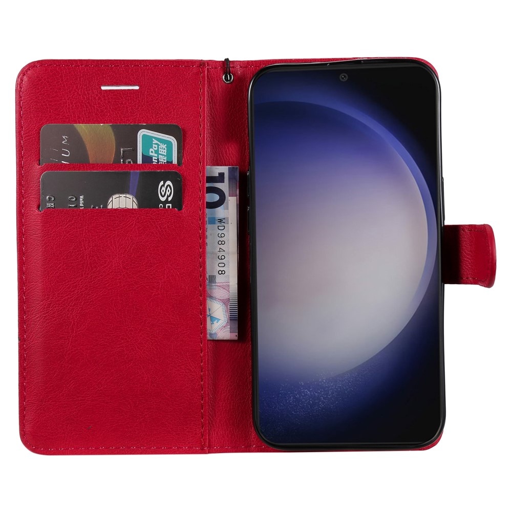 Plånboksfodral Samsung Galaxy S24 röd