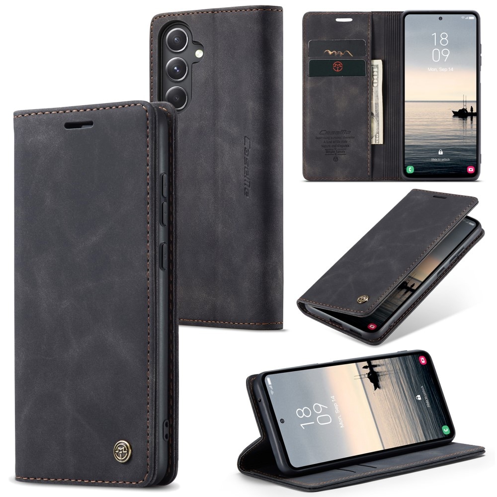 Slim Plånboksfodral Samsung Galaxy S23 FE Svart