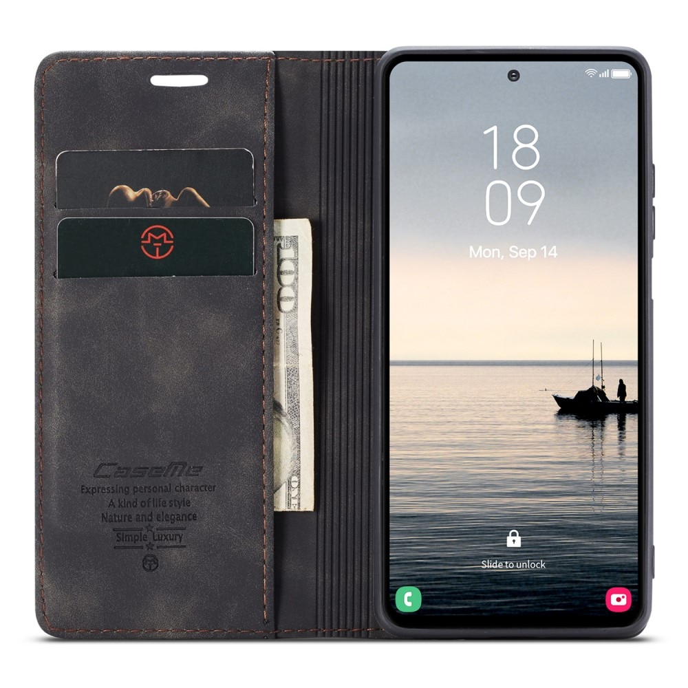 Slim Plånboksfodral Samsung Galaxy S23 FE svart