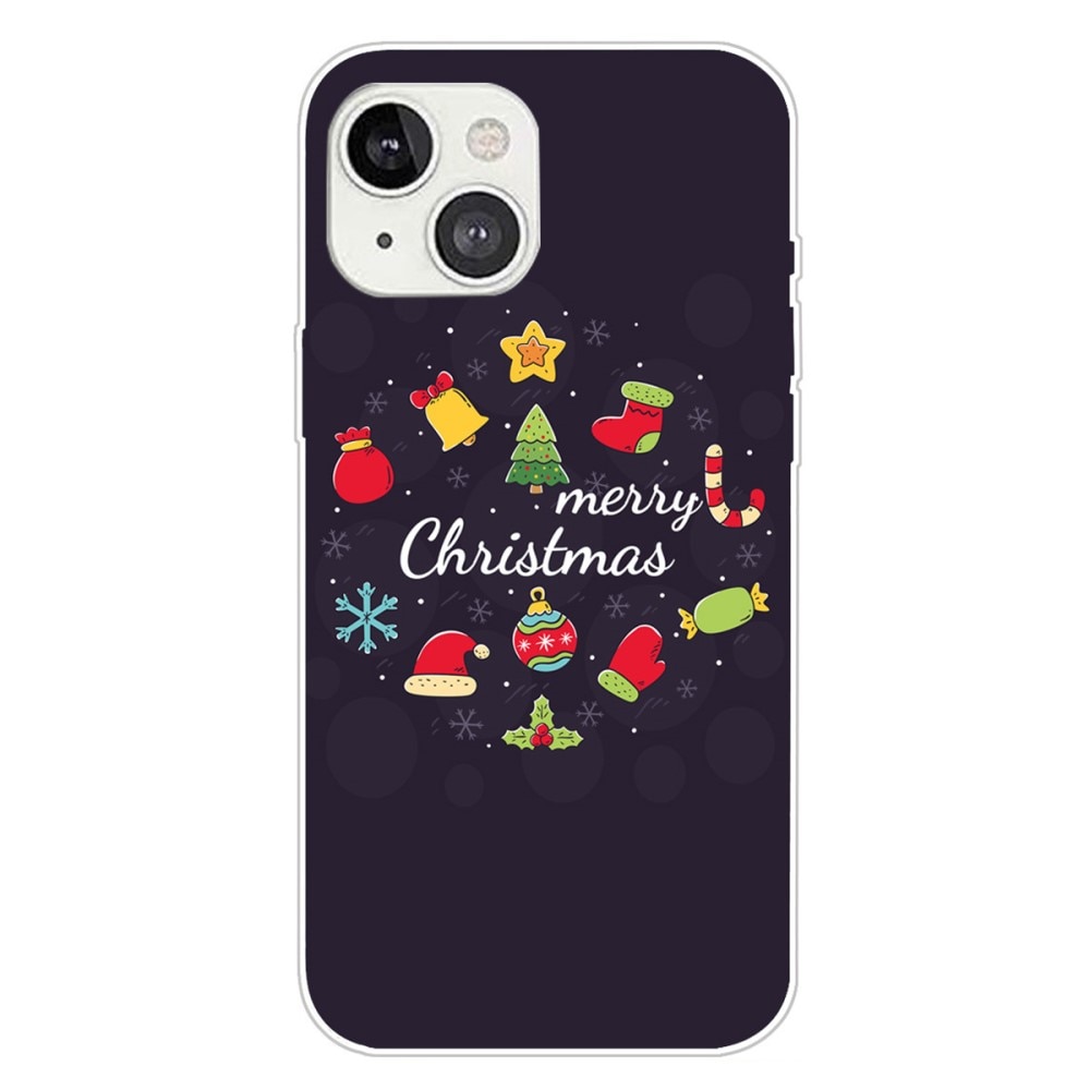 TPU Skal med Julmotiv iPhone 15 - Merry Christmas