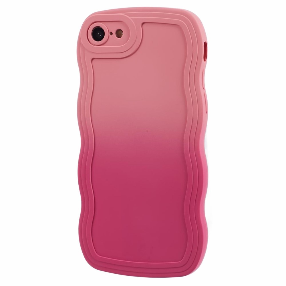 Wavy Edge Skal iPhone SE (2020) rosa ombre