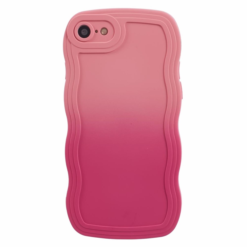 Wavy Edge Skal iPhone 8 rosa ombre