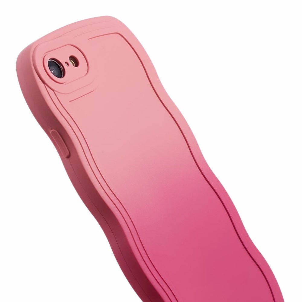 Wavy Edge Skal iPhone 8 rosa ombre