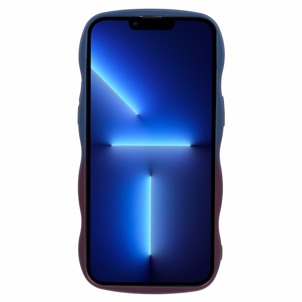 Wavy Edge Skal iPhone 13 Pro Max blå/lila ombre