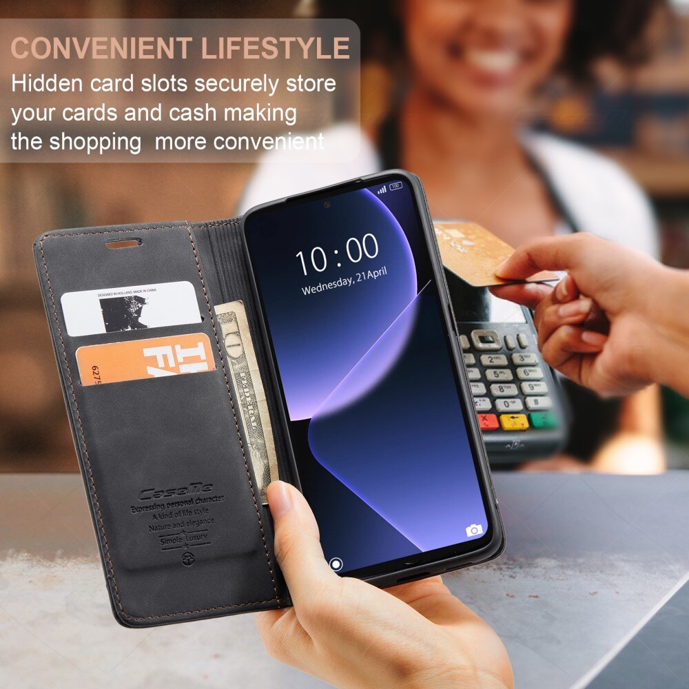 Slim Plånboksfodral Xiaomi 13T Svart