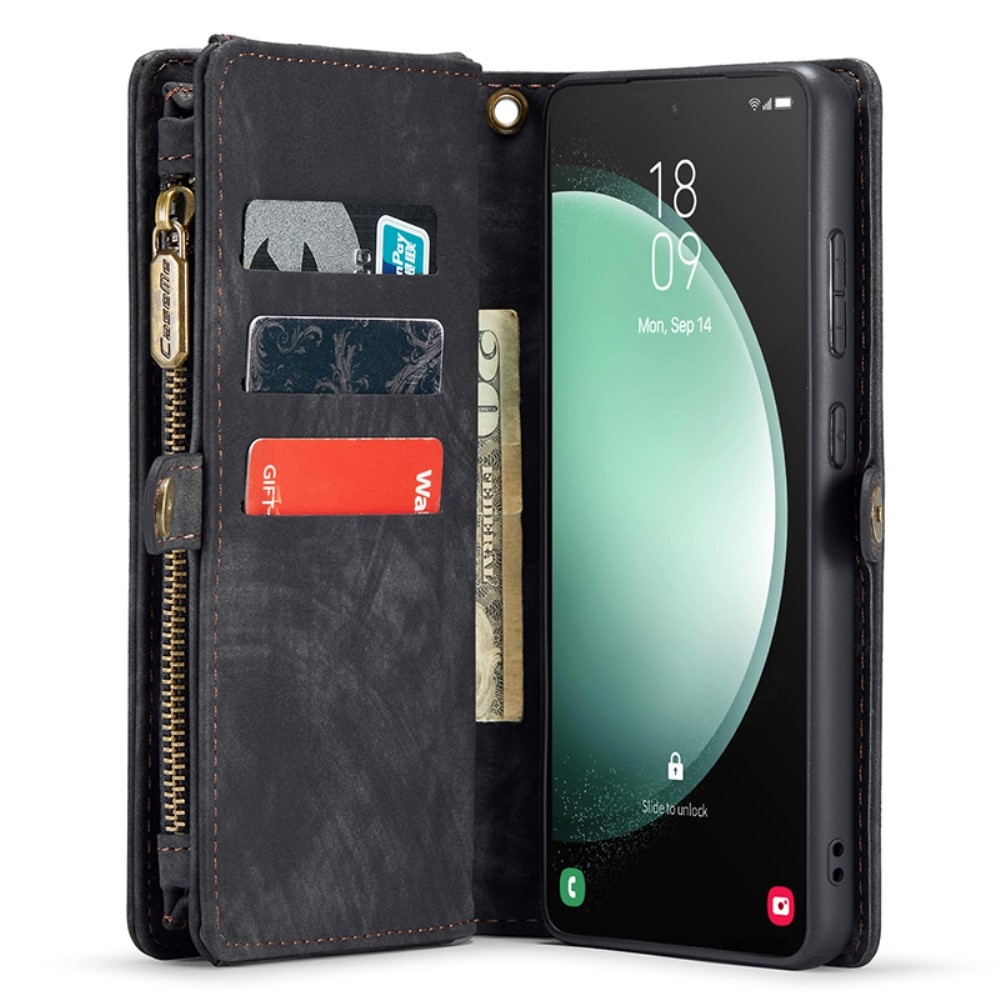 Multi-slot Plånboksfodral Samsung Galaxy S23 FE Grå