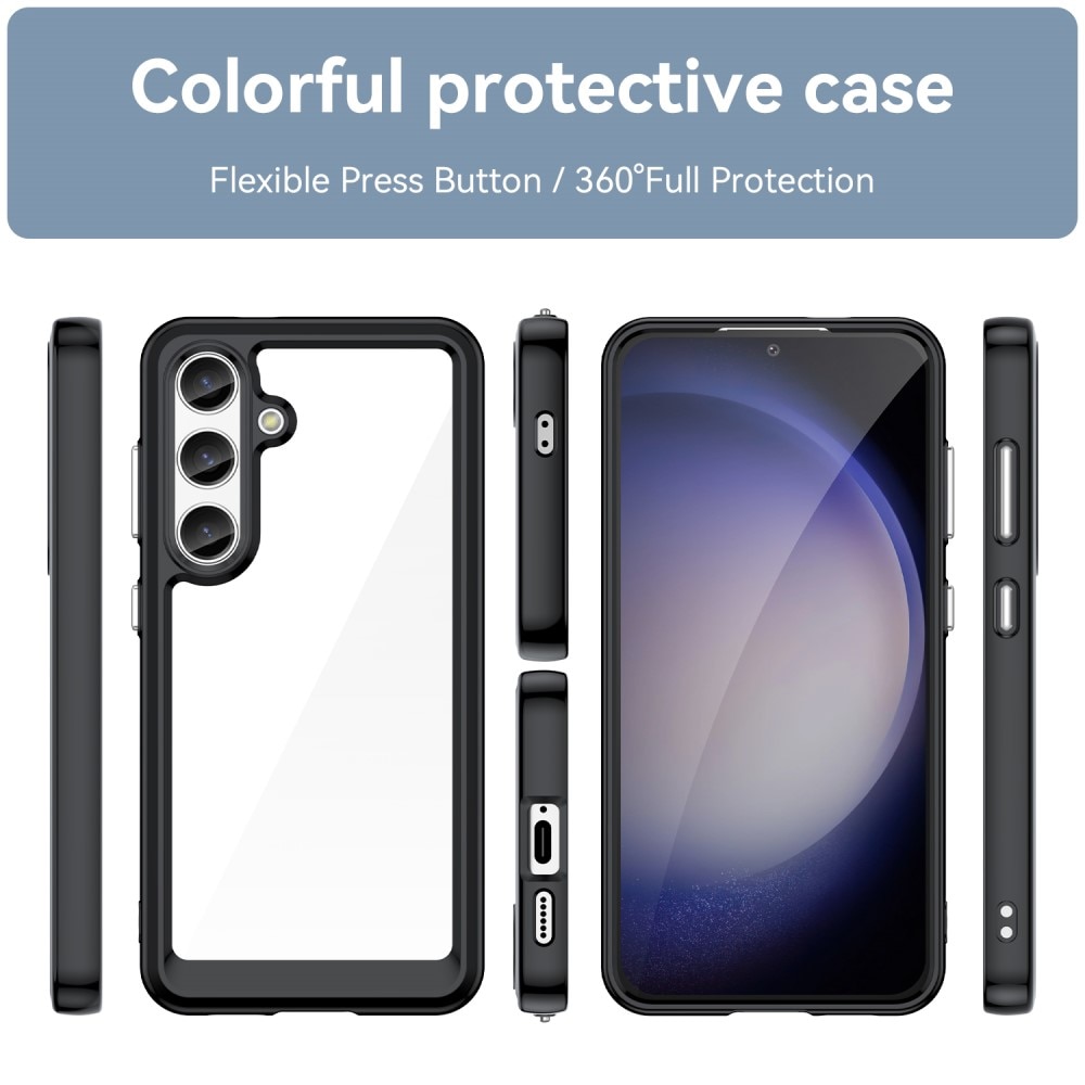 Crystal Hybrid Case Samsung Galaxy S24 svart