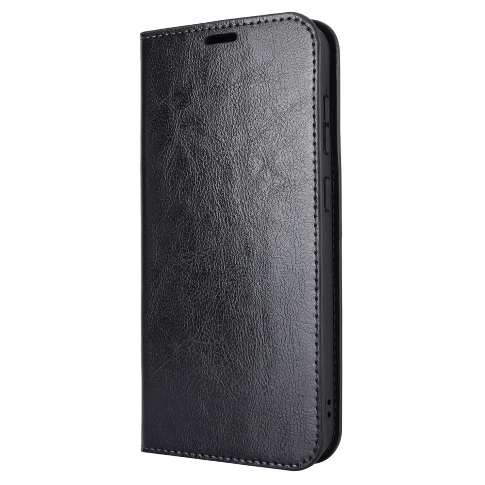 Mobilfodral Äkta Läder Samsung Galaxy S23 FE svart