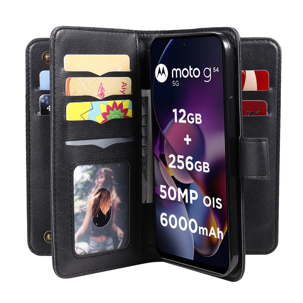 Mobilfodral Multi-slot Motorola Moto G54 svart