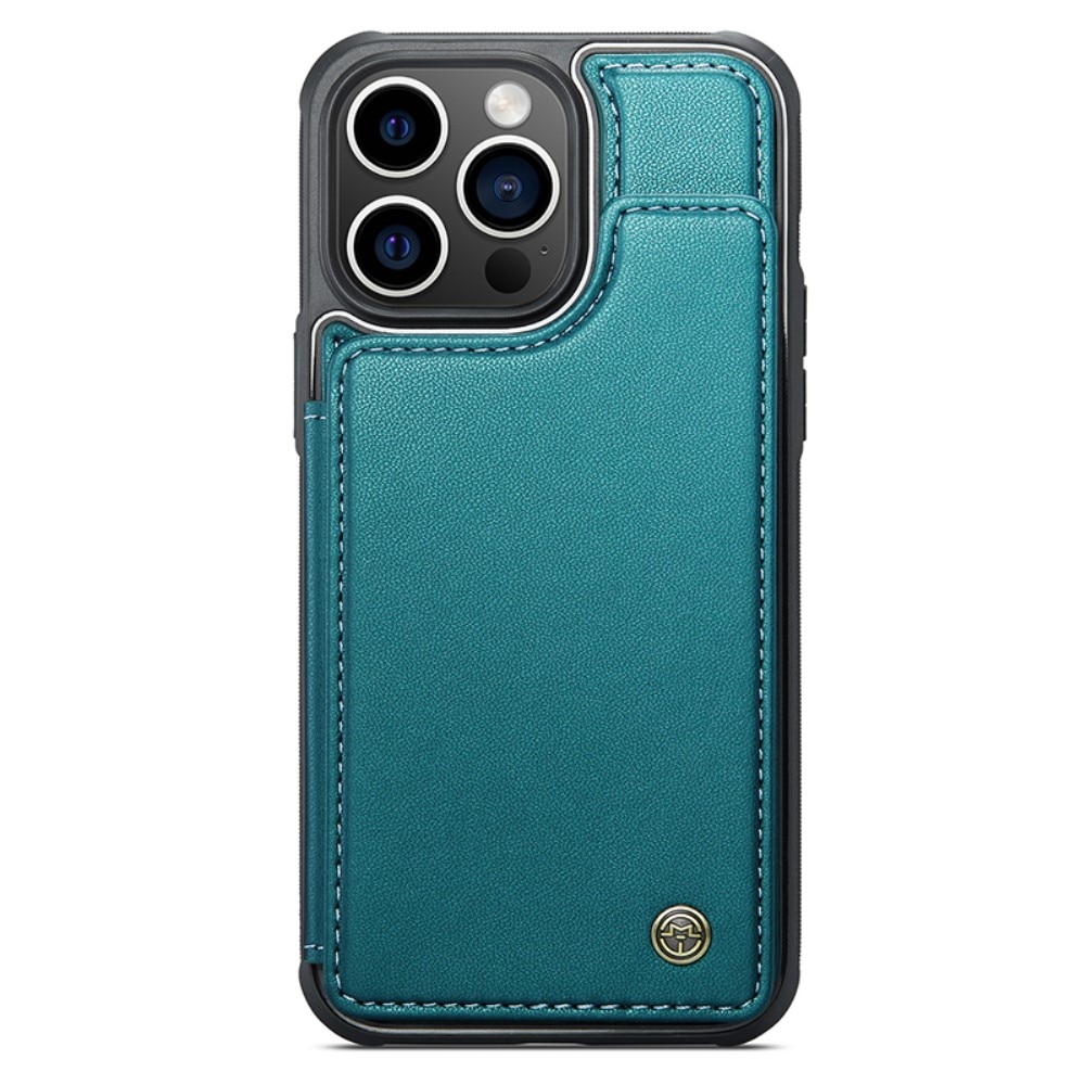 Plånboksskal RFID-skydd iPhone 14 Pro blå