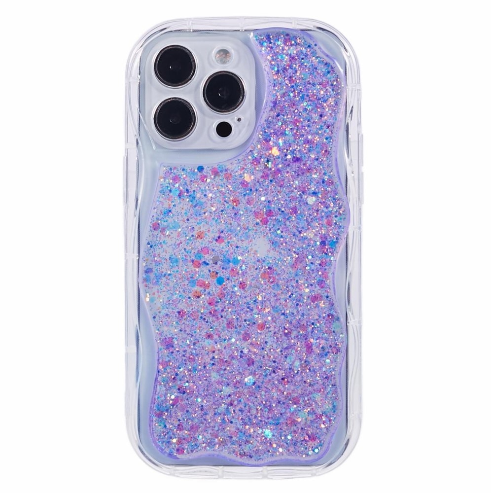 Wavy Glitter Skal iPhone 12 Pro lila