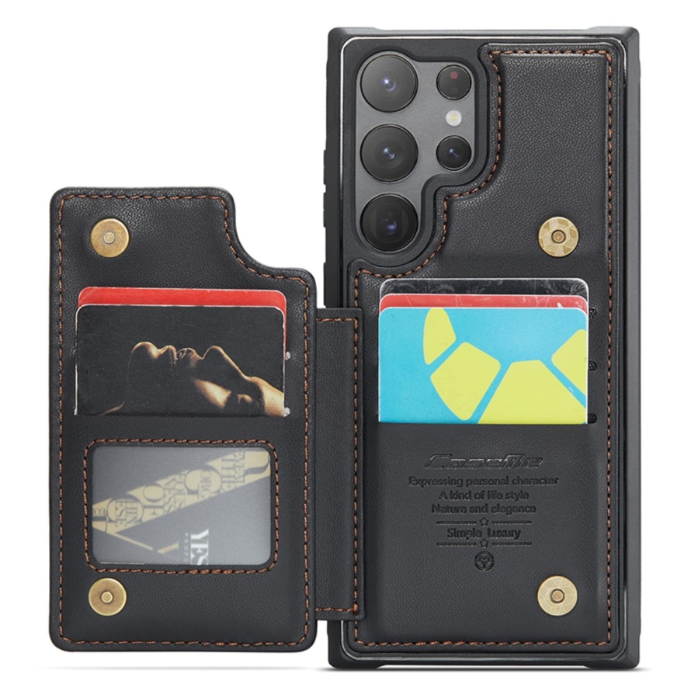 Plånboksskal RFID-skydd Samsung Galaxy S23 Ultra svart
