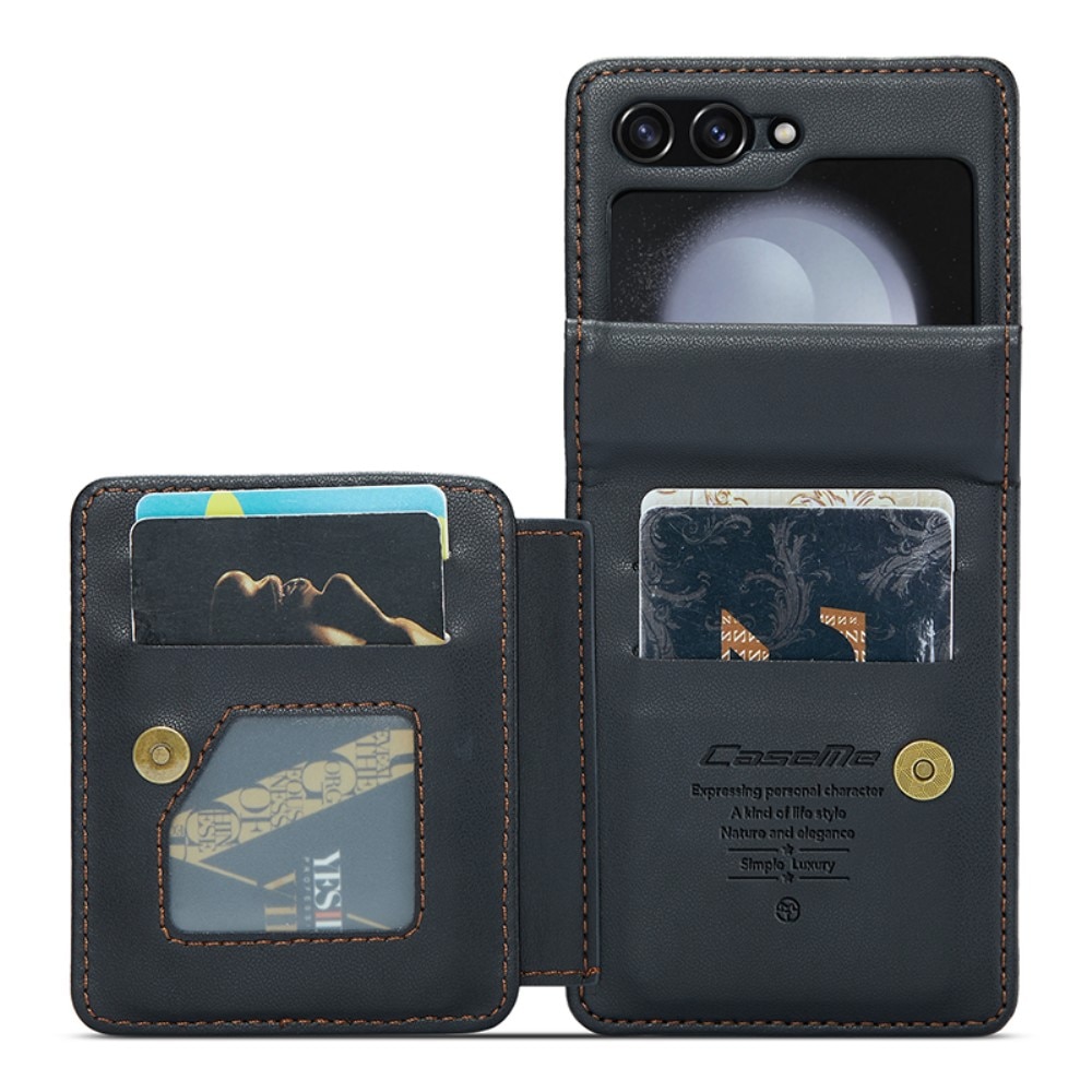 Plånboksskal RFID-skydd Samsung Galaxy Z Flip 6 svart