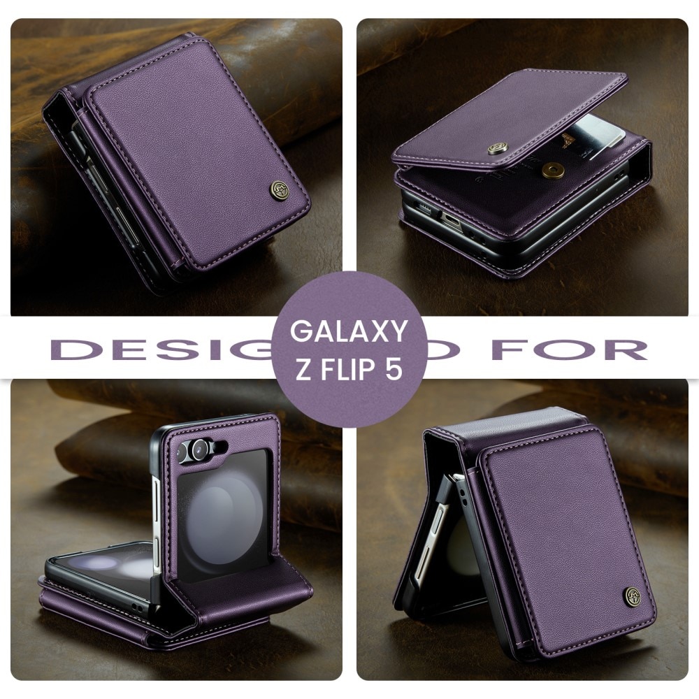 Plånboksskal RFID-skydd Samsung Galaxy Z Flip 5 lila