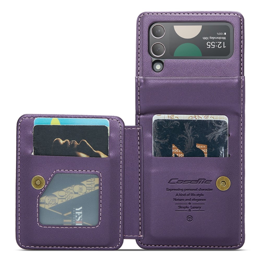 Plånboksskal RFID-skydd Samsung Galaxy Z Flip 4 lila