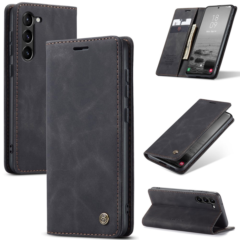 Slim Plånboksfodral Samsung Galaxy S24 Plus Svart