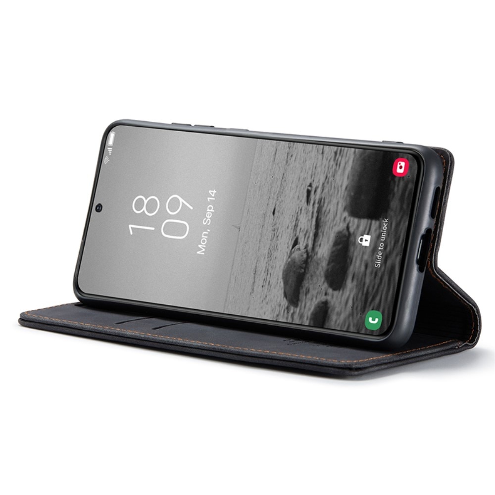 Slim Plånboksfodral Samsung Galaxy S24 Plus Svart