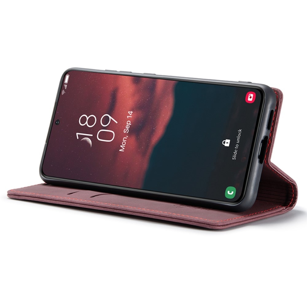 Slim Plånboksfodral Samsung Galaxy S24 Plus röd