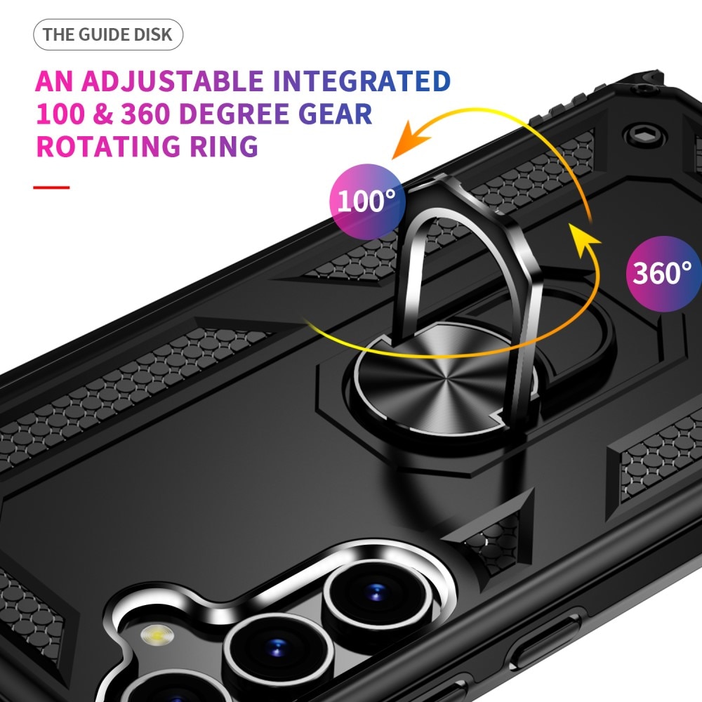 Hybridskal Tech Ring Samsung Galaxy S24 svart