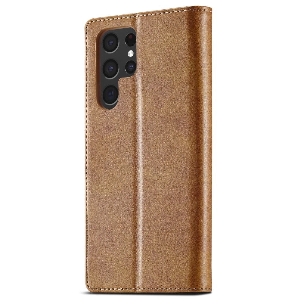Plånboksfodral Samsung Galaxy S24 Ultra cognac